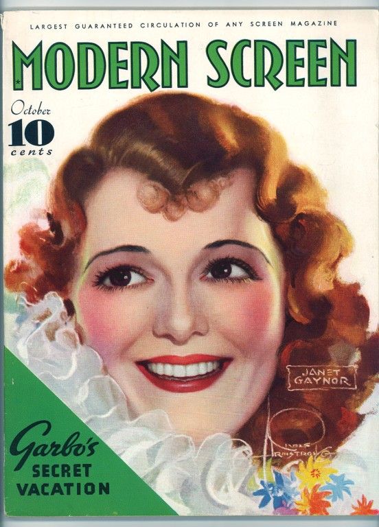 MODERN SCREEN magazine cover Issue 47 October 1934